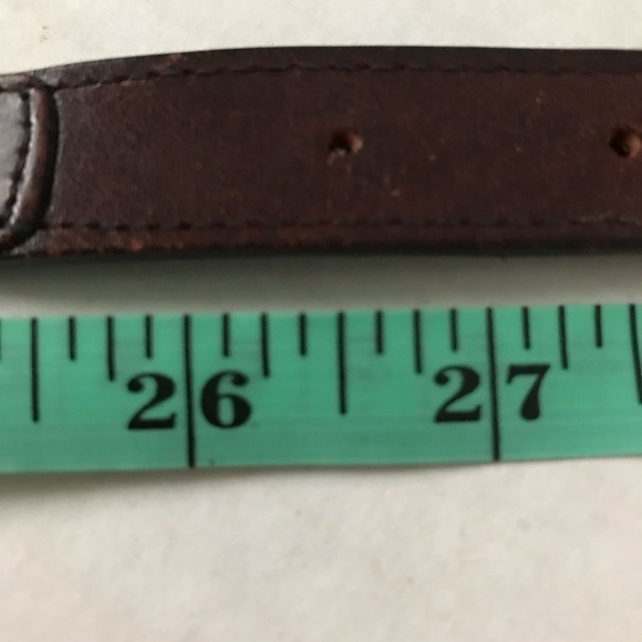 ETIENNE AIGNER Belt Logo Gold Hardware Brown Sz 28 - Picture 11 of 14